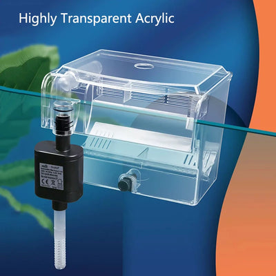 ﻿ High Transparent External  Aquarium fish breeding box juvenile fish tank isolation Betta fry spawning apparatus Tropical fish