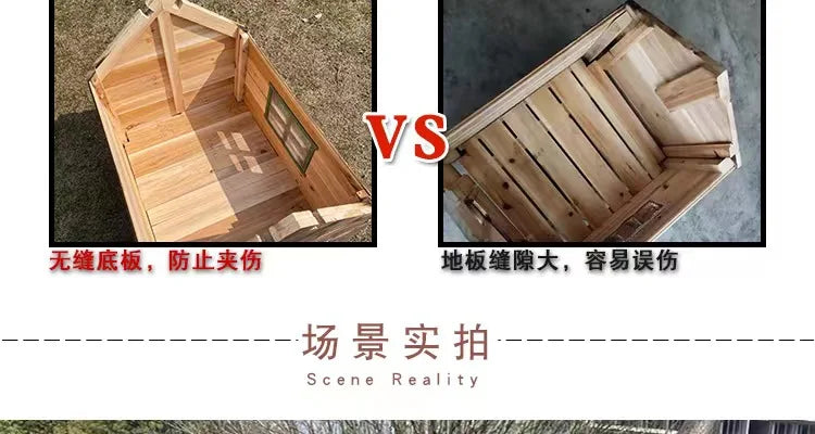 Rural Kennel Outdoor Kennel Rainproof Waterproof Rural Outdoor Kennel Courtyard Pet Small House Villa Four Seasons Pass