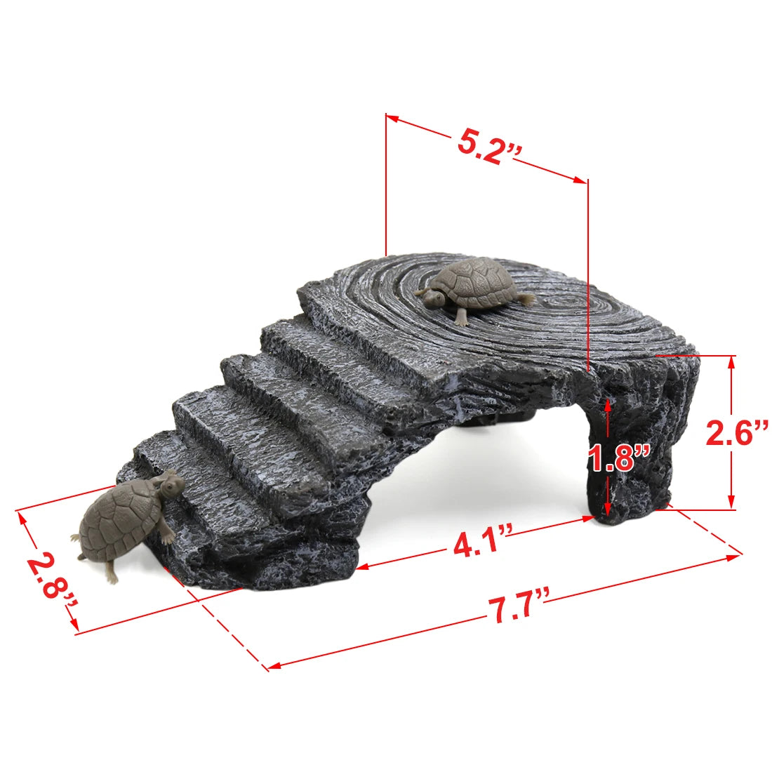 UXCELL Reptile Float Island Turtle Basking Platform Simulated Lawn Aquarium Turtle Ladder Climbing Fish Tank Habitat Accessories