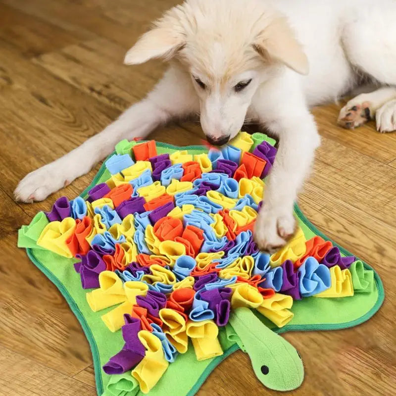 Pet Snuffle Mat Dog Foraging Mats in Turtle Shape Enrichment Toys Puppy Dog Feeding Mat  Treat Dispenser Slow Feeding Blanket