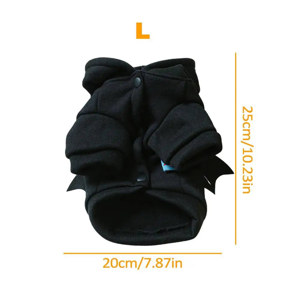 Pet Halloween Costumes Pet Clothes Halloween Black Bat Dogs Hoodies Halloween Dogs Hoodies Pet Outfit Clothing Cool Apparel For