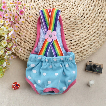 Sweet Sphynx Cat Physiological Pants with Straps Denim Female Pet Safety Sanitary Panties for Cats Gota Animals mascotas Costume