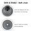 Shower Chair Leg Rubber Caps Bathroom Chair Feet 8pcs Anti-Slip Suction Cup Feet For Bathtub Chair Child And Body Safety Home