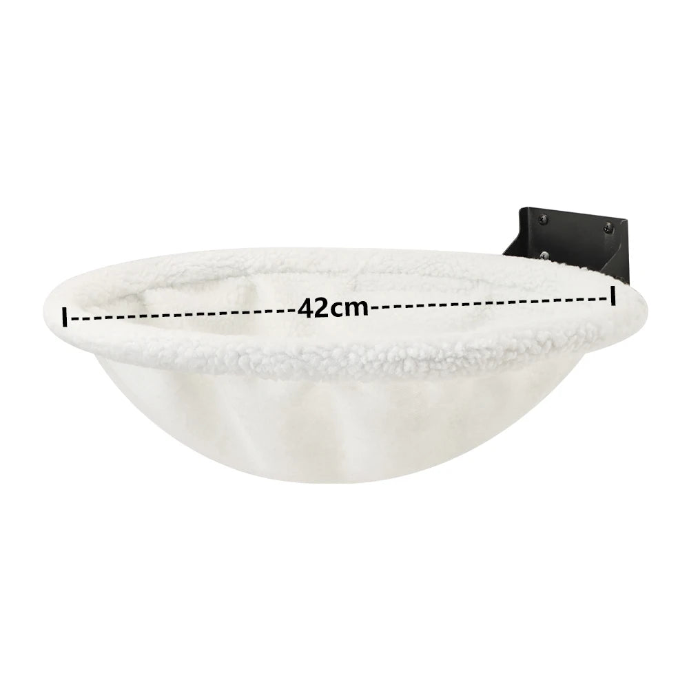 Cat Hammock Wall Mounted Hanging Bed Foldable Design Mesh or Velvet for Kitten Playing and Sleeping Available In All Seasons