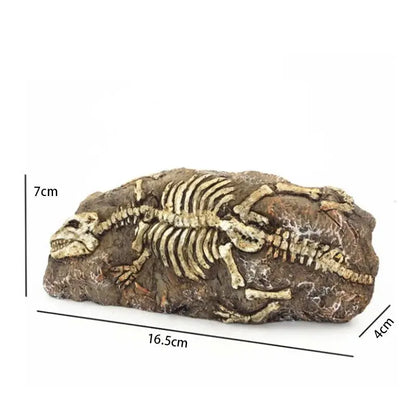 Aquarium Decorations Resin Fossil Artificial Fish Tank Ornament Shrimps Small Fish Reptile Aquarium Shelter Landscape Decor New