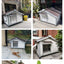 Outdoor dog house dog house Small and medium-sized dog solid wood villa Warm and rainproof in winter Samoyed outdoor kennel