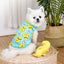 Summer Breathable Pet Dog Vest Shirts Cute Yellow Duck Pet Puppy Cat T-Shirt Tank Top Clothes Stretchy Vest for Chihuahua Dogs