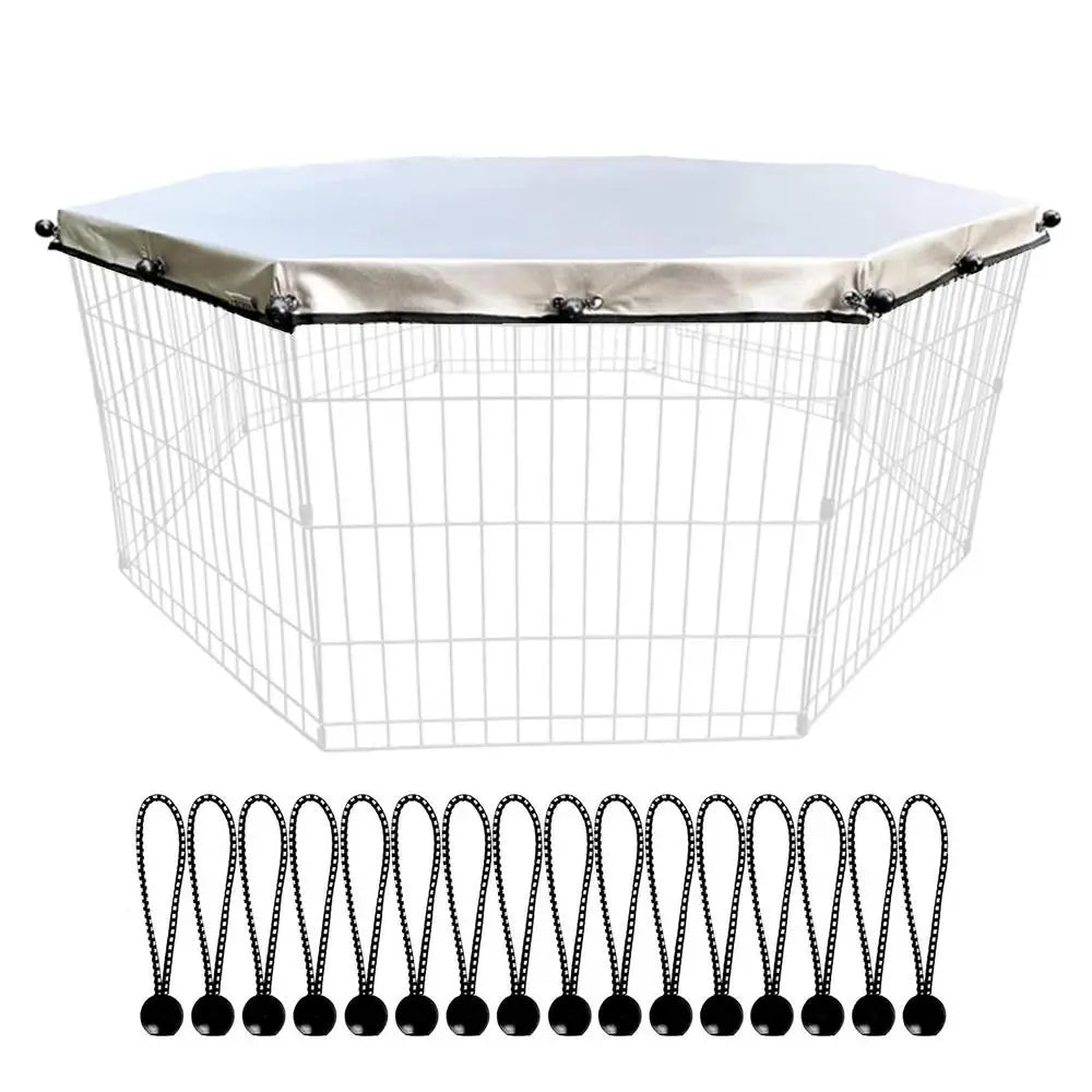 Playpen Cover Puppy Playpen Cover Sun Rain Proof Cover Playpen Cover Fits 8 Panels Dog Pen For Outdoor And Indoor Escape-Proof