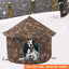 Cat House Dog Nest Waterproof Outdoor Winter Warm Pet Cave Insulated Outside Cat House Home Foldable and Washable Pet House