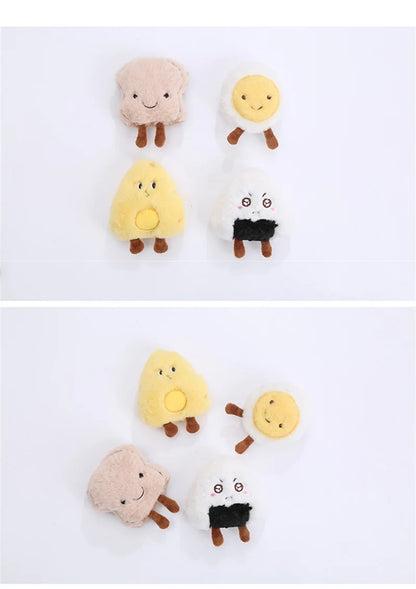 Rice Ball Tasty Food Toys For Dog Teeth Cleaning Soft Cotton Cat Products Catnip Puppy Pet Item Squeaky York Dog Accessories