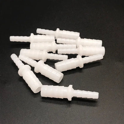 10pcs 8mm Plastic Aquarium Connectors Tee Straight T-shaped 3 Way Connector for Water Air Pump Fish Tank Aquarium Accessories