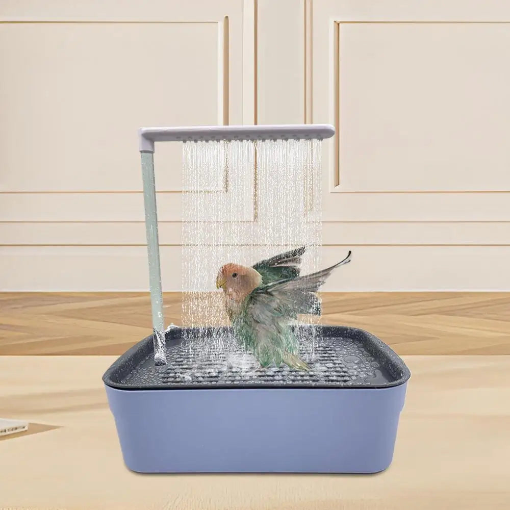 Parrot Automatic Bathtub With Shower Pet Circulating Water Bath Parrot Bathtub Pet Bird Bath Bird Cage Accessories for Parakeet