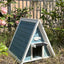 Indoor and outdoor cat house Feral cat nest rain proof and sunscreen cat villa wood cat cage warm outdoor cat shelter