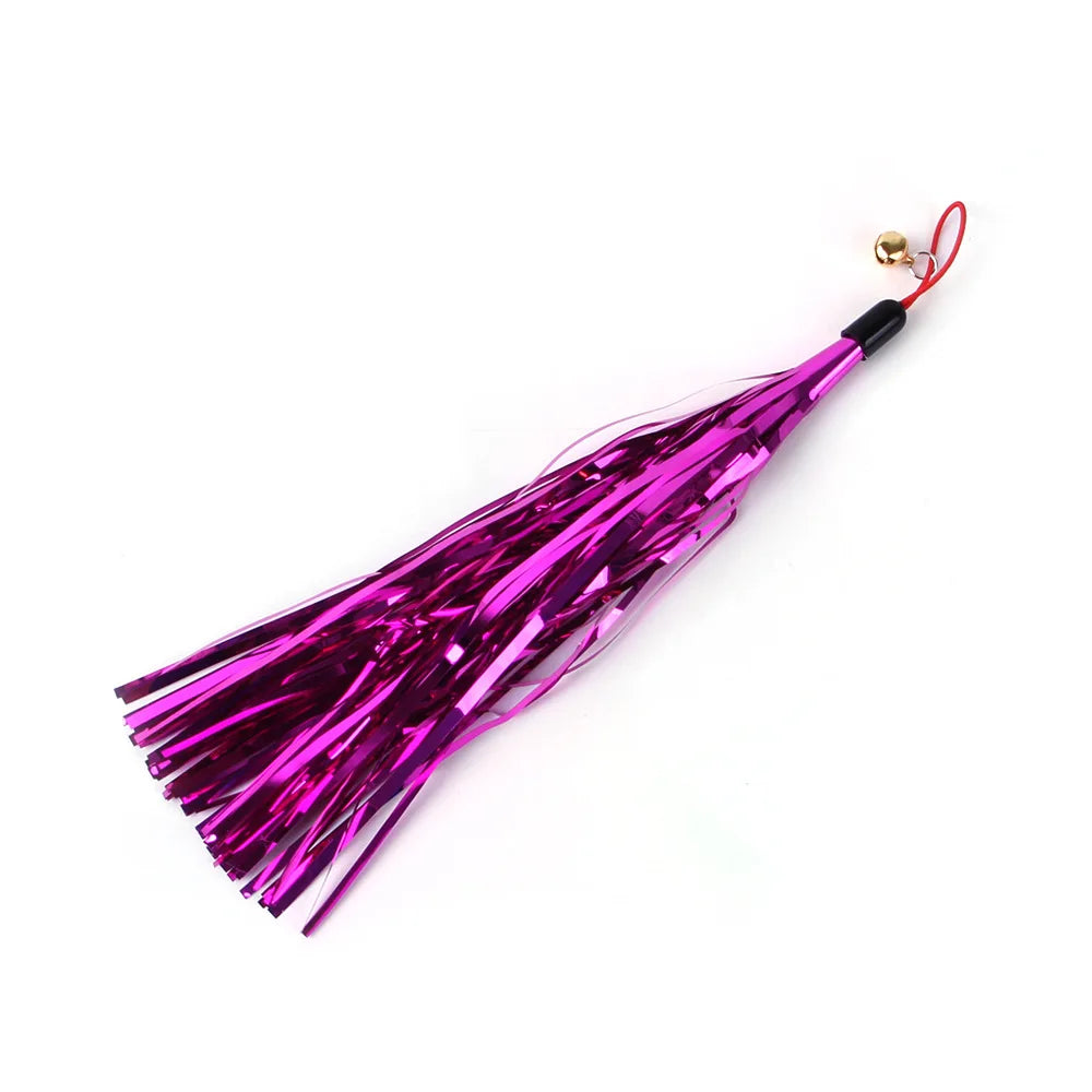 Cat Feather Toy Accessories False Mouse Worm Toy with Bell Kitten cat Toys Interactive Replacement Refill Foam Ball Training