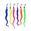 Funny Cat Stick Toy Furry Feather with Bell Cat Stick Toy Kitten Playing Pet Accessories Worm on A String Cat Toys Interactive