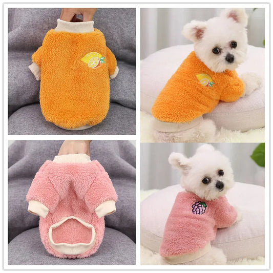 Pet dog Clothes Breathable Autumn and Winter Dog Clothes Durable Soft Dog Cute Print Puppy Clothes dog clothes for small dogs