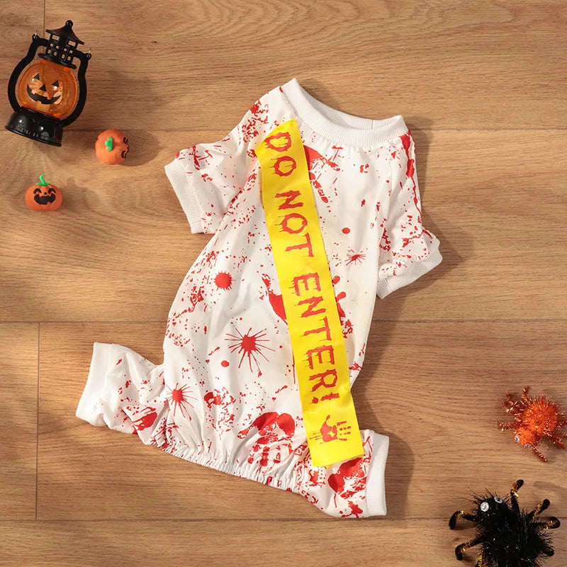 Halloween Dog Costume Funny Dog Clothes Terror Spider Skull  Pet Dog Dress Puppy Jumpsuit Chihuahua Bichon Dachshund Dog Outfits