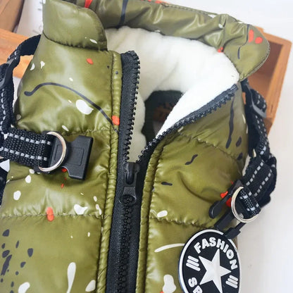 2023 Hot Winter Pet Dog Jacket Coat Thickening Warm Puppy Dog Clothes With Hood For Chihuahua Poodle Bichon