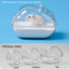 Hamster Bathroom Panoramic Transparent Hamster Mouse Pet Toilet Cage Box Bath Sand Room Toy House Small Pet Supplies Accessories