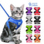 Cat Harness Vest Walking Lead Leash For Puppy Dogs Collar Polyester Adjustable Mesh Dog Harness For Small Medium Pet Accessories
