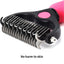 Pet Deseeding Brush Dog Cat Hair Remover Comb Puppy Cat Shedding Supplies Tools Long Hair Short Hair Pet Grooming Care Brush
