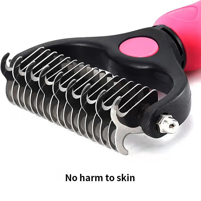 Pet Deseeding Brush Dog Cat Hair Remover Comb Puppy Cat Shedding Supplies Tools Long Hair Short Hair Pet Grooming Care Brush