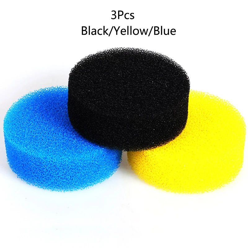 Biochemical Aquarium Cotton Sponge For Filter Bucket 602/603 Fish Tank Filtration Foam Blue Spongs Aquarium Accessories 3Pcs