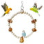 Bird Cage Hammock Swing Toy Woven Cage Hammock Parrot Swing Toy Teeth Care Bird Climbing Hammock Playing For Parrots Parakeets