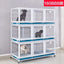 Heavy Duty Strong Pet Cage With Wheels For Dog Cat Bird