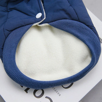 Windproof Dog Winter Coat Waterproof Dog Jacket Warm Dog Apparel Cold Weather Pet Clothing with Fleece Lined for Small Dogs Cats