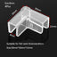 4pcs 5/6/8/10/12/15mm Transparent Anti-collision Fish Tank Corner Protector Adhesive Free Protective Cover Aquarium Accessories