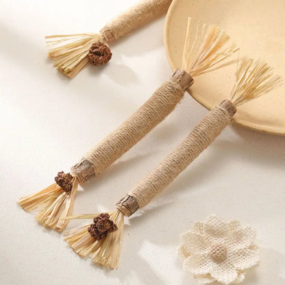 Cat toys polygonum wood tartar stick teeth cleaning tartar fresh breath teething stick pet supplies polygonum wood tartar teasin