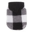Plaid Dog Hoodie Christmas Pet Clothes Fleece Sweater with Leash Hole for Small Medium Dogs, Soft Winter Warm Dog Sweatshirt