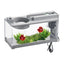 Aquarium Modern Silent Desktop Fish Tank Desk Aquarium  With Air Pump For Seaweed Small Corals Betta Fish Shrimp Goldfish
