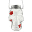 PET 14.8x11x9.5cm Skull Bird Feeder Halloween Garden Suspended Bird Feeder Three Water Dispenser Hummingbird Hole X2J5