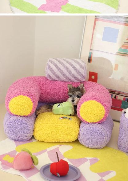 Wooligan water pipe pet sofa deodorizing open sleeping mat dog cushion removable cat kennel kennel