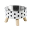 A Cat Bowl For Cats And Dogs, Simple Polka-dot Stainless Steel Pet Tall Bowl, Drinking Water, Anti-overturn Water Bowl, Food Bas