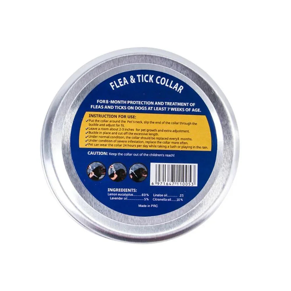 Pet Flea and Tick Collar for Dogs Cats Up To 8 Month Flea Tick Prevention Collar Anti-mosquito & Insect Repellent Puppy Supplies