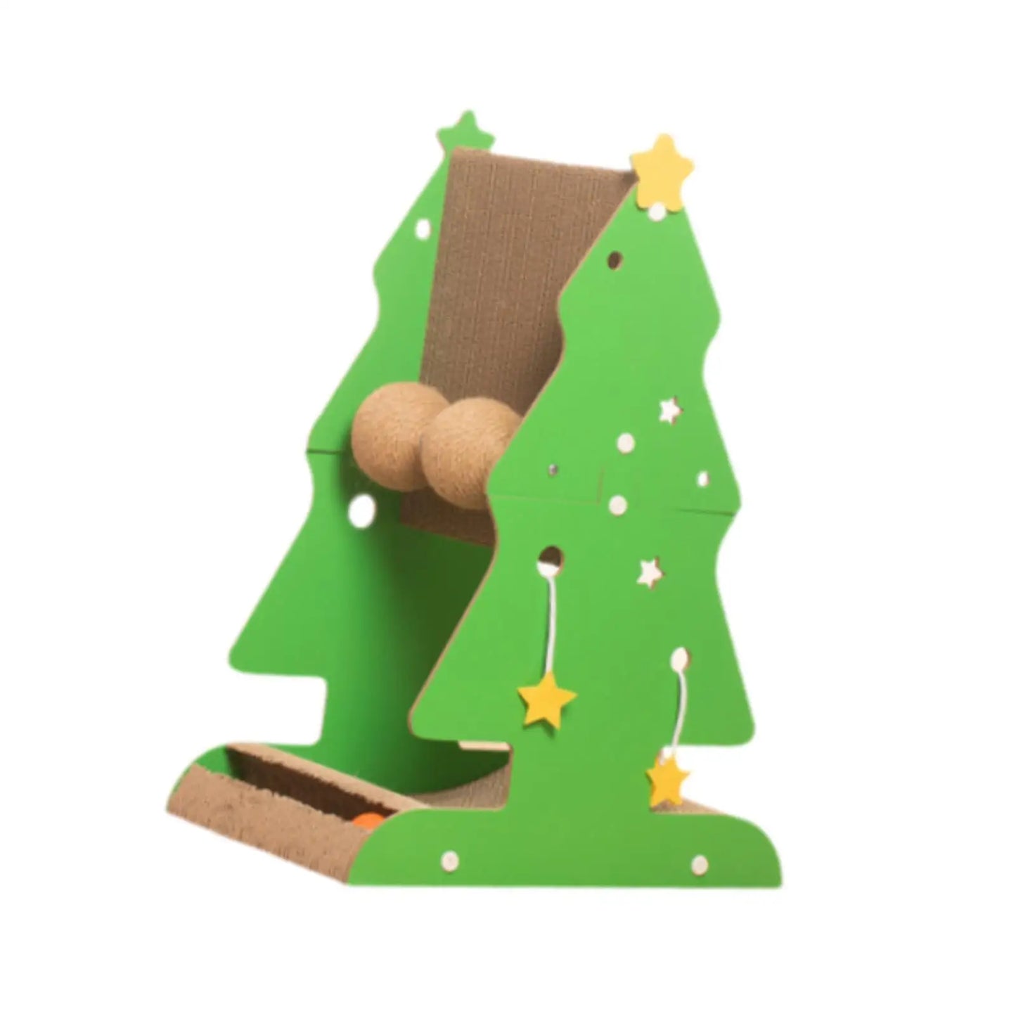 Cat Scratcher Christmas Tree Shaped Cat Scratching Post Sisal Climbing Frame Pet Toy for Indoor Cats Kitten Playing Toy 고양이 스크래처