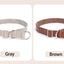 Slip Collar PU Leather Dog Choke Collar for Dog Training- No Pull Martingale Dog Collar for Small Medium Large Dogs Greyhound