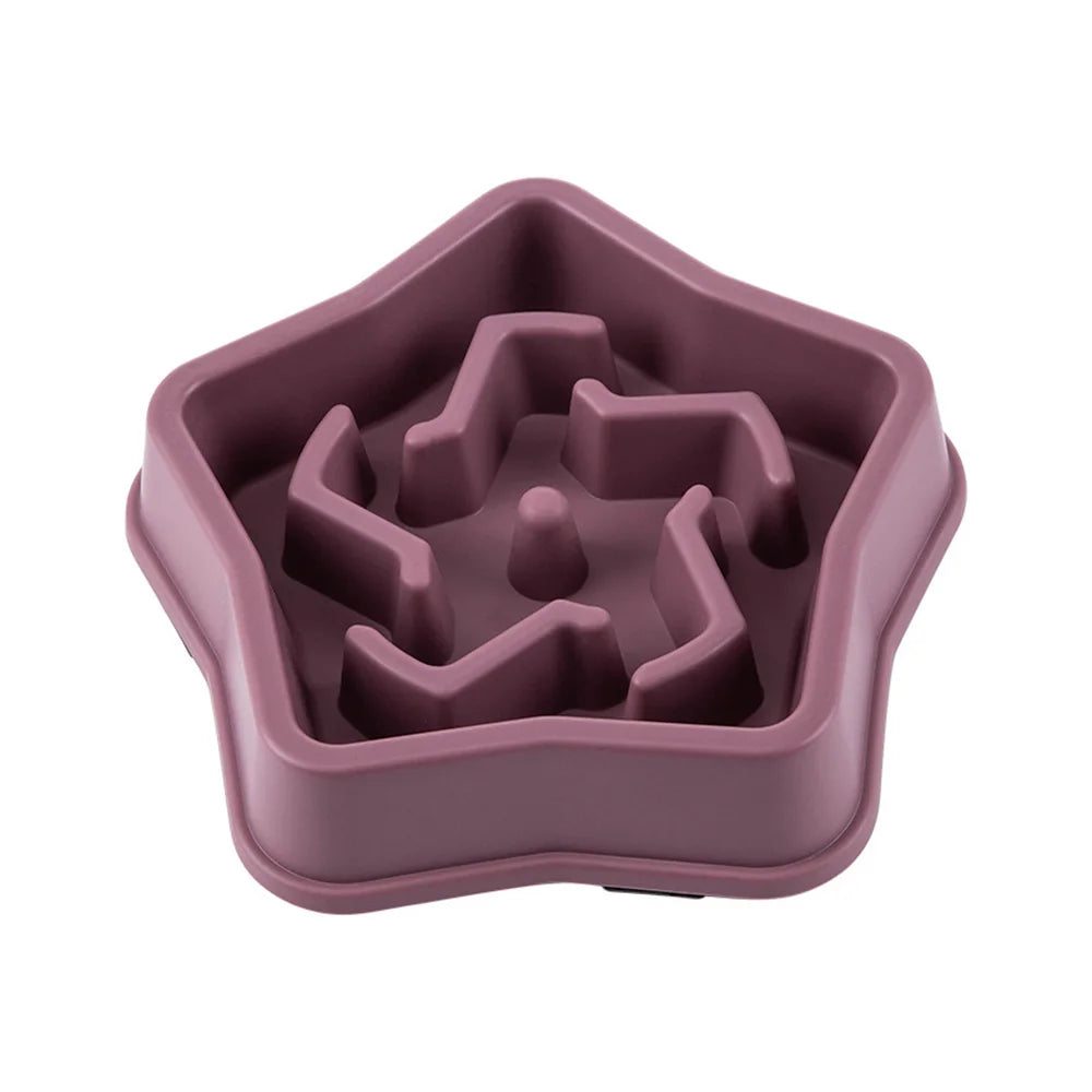 Slow Feeder Dog Bowls Slow Eating Pet Bowls Puzzle Anti-Gulping Interactive Bloat Durable Preventing Choking Healthy Dogs Bowl