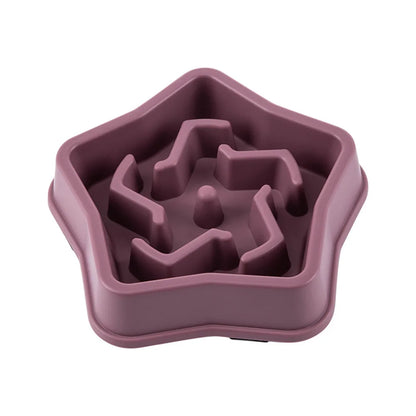 Slow Feeder Dog Bowls Slow Eating Pet Bowls Puzzle Anti-Gulping Interactive Bloat Durable Preventing Choking Healthy Dogs Bowl