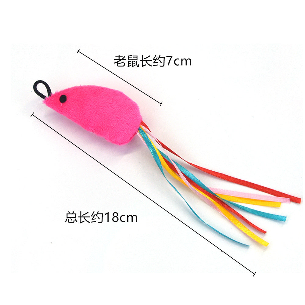 Pet Cat Toy Small Mouse Replacement Head Funny Cat Stick Cat Plush Toy Fishing Rod Replacement Head