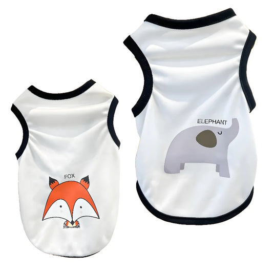 Pet Clothes Summer Breathable for Small Medium Dogs Vest Puppy Cat Vest T-shirt Teddy Thin Shirts Outdoor  dog cooling vest