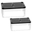 Lizard Tank Transparent Snake Tank Lizard Terrarium Small Reptile Habitat Breeding Box Amphibians Enclosure Sliding Cover Keeper