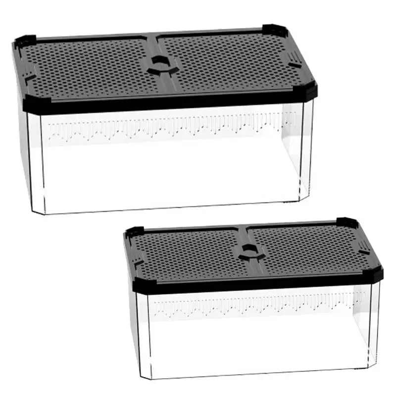 Lizard Tank Transparent Snake Tank Lizard Terrarium Small Reptile Habitat Breeding Box Amphibians Enclosure Sliding Cover Keeper