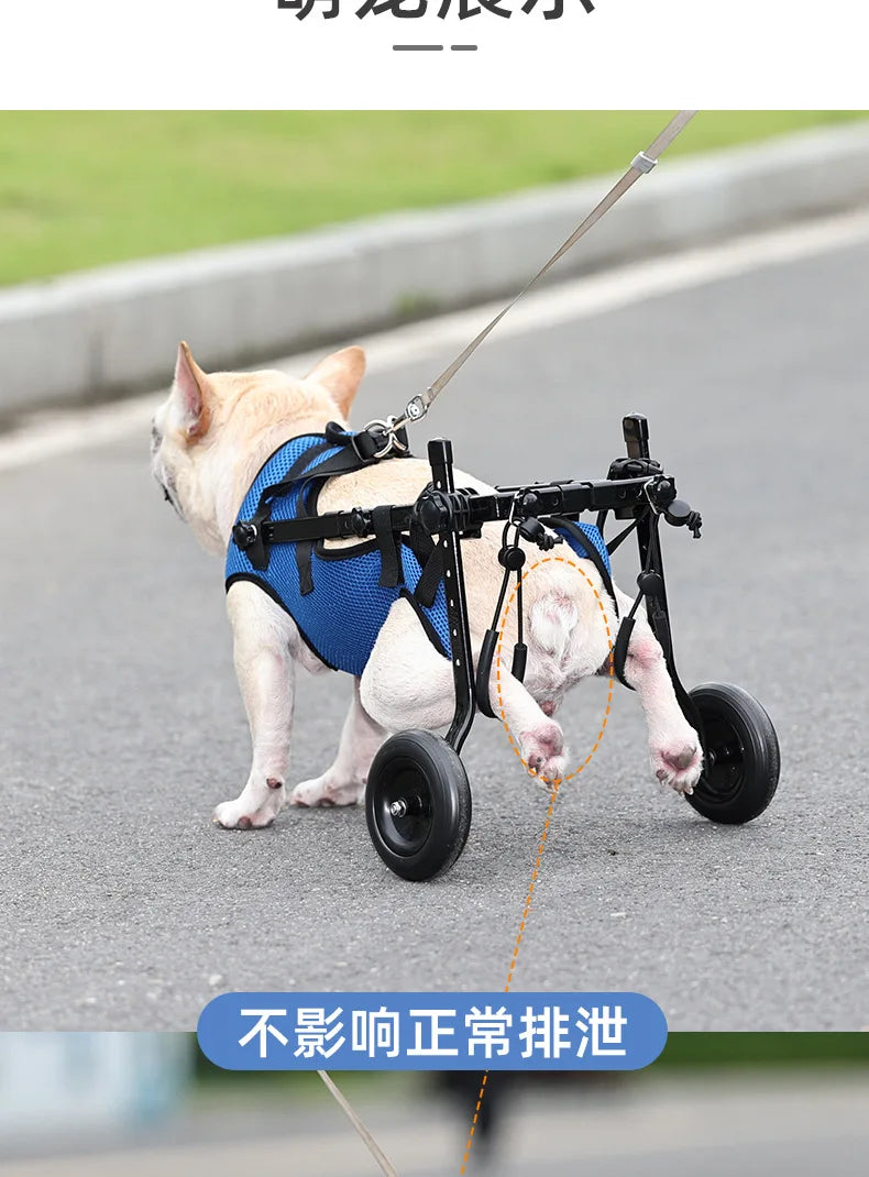 Pet Dog Wheelchair Leg Injury Walker Cat Rehabilitation Walker Small Stroller That Can Go To The Bathroom To Assist Walking