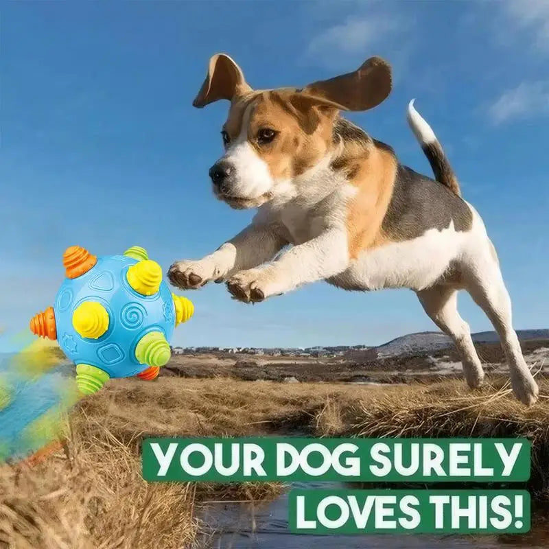 Interactive Dog Toy Ball LED Flash Music Dog Toy Ball Pet Bouncing Balls Interactive Jumping Toys For Dogs Playing Running