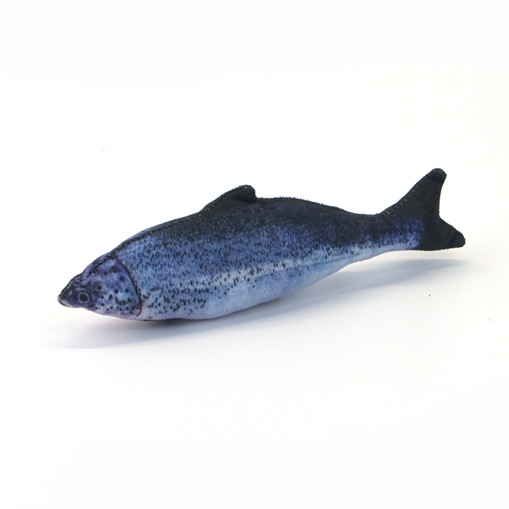 Cat Toy Training Entertainment Fish Plush Stuffed Pillow Simulation Fish Cat Toys Fish Interactive Pet Chew Toy Pet Supplies
