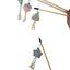 Cat Toy Cat Teaser Sticks Wooden Rod Funny Cat Stick Light Color Plush Doll Elastic Rope With Bell Cat Self-hi Toy